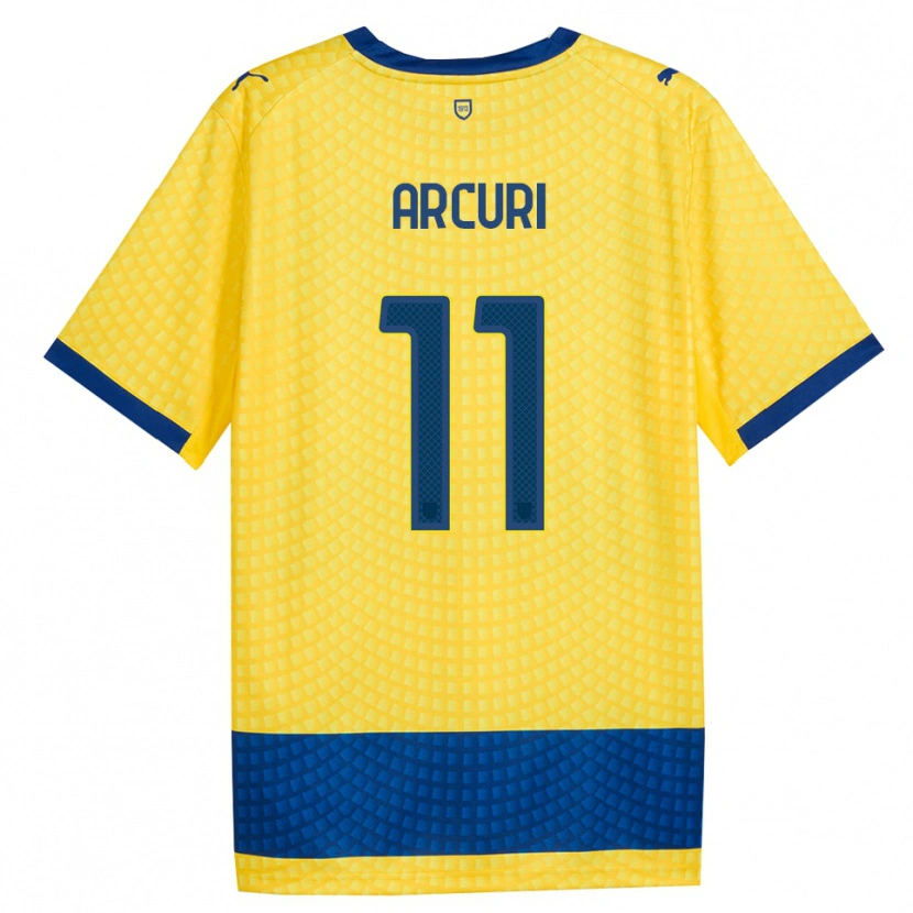 Danxen Niño Camiseta Francesco Arcuri #11 Amarillo Azul Negro 2ª Equipación 2026/27 La Camisa México