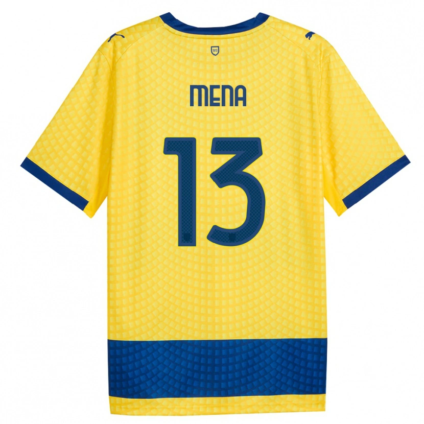 Danxen Niño Camiseta Marlon Mena #13 Amarillo Azul Negro 2ª Equipación 2026/27 La Camisa México