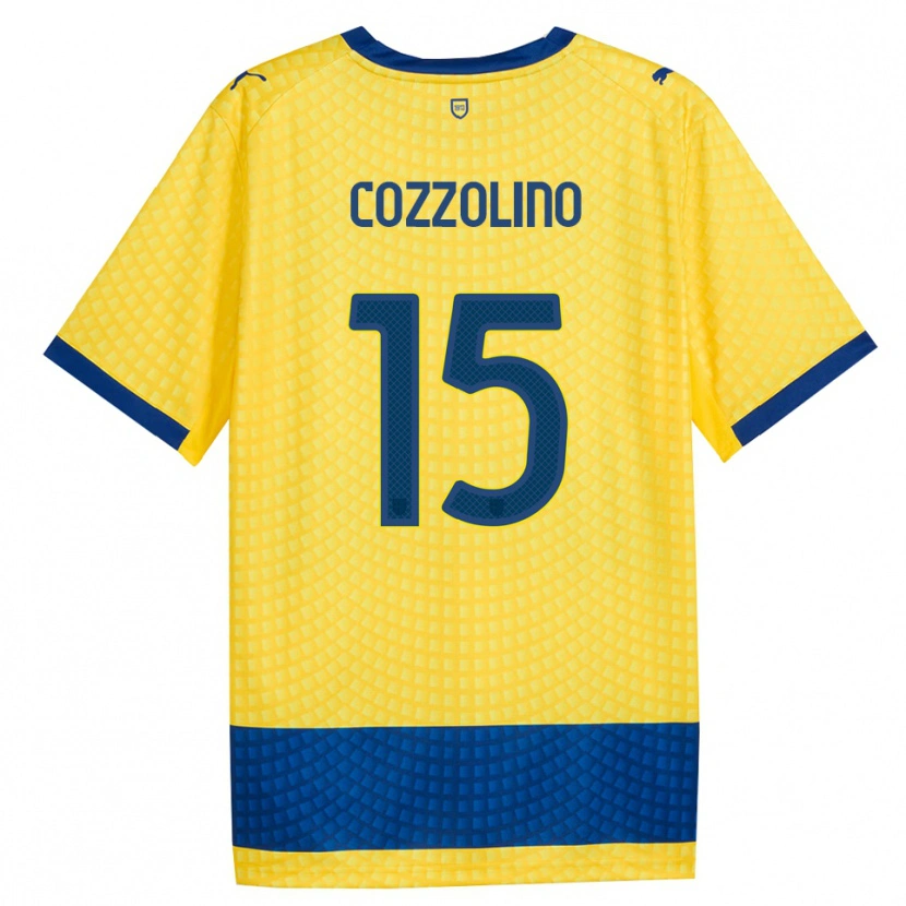 Danxen Niño Camiseta Christian Cozzolino #15 Amarillo Azul Negro 2ª Equipación 2026/27 La Camisa México