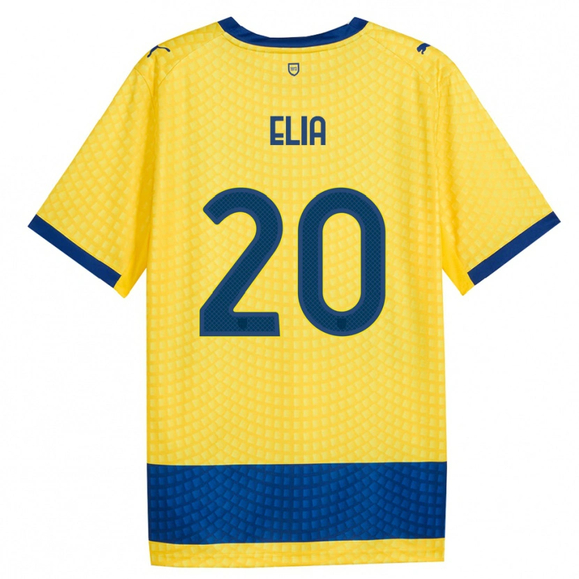 Danxen Niño Camiseta Alessandro Elia #20 Amarillo Azul Negro 2ª Equipación 2026/27 La Camisa México