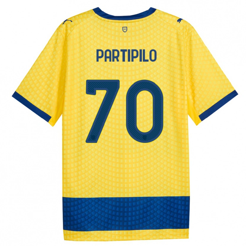 Danxen Niño Camiseta Anthony Partipilo #70 Amarillo Azul Negro 2ª Equipación 2026/27 La Camisa México