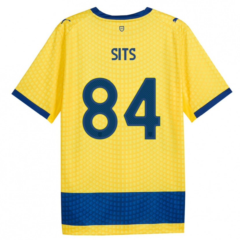 Danxen Niño Camiseta Dario Sits #84 Amarillo Azul Negro 2ª Equipación 2026/27 La Camisa México
