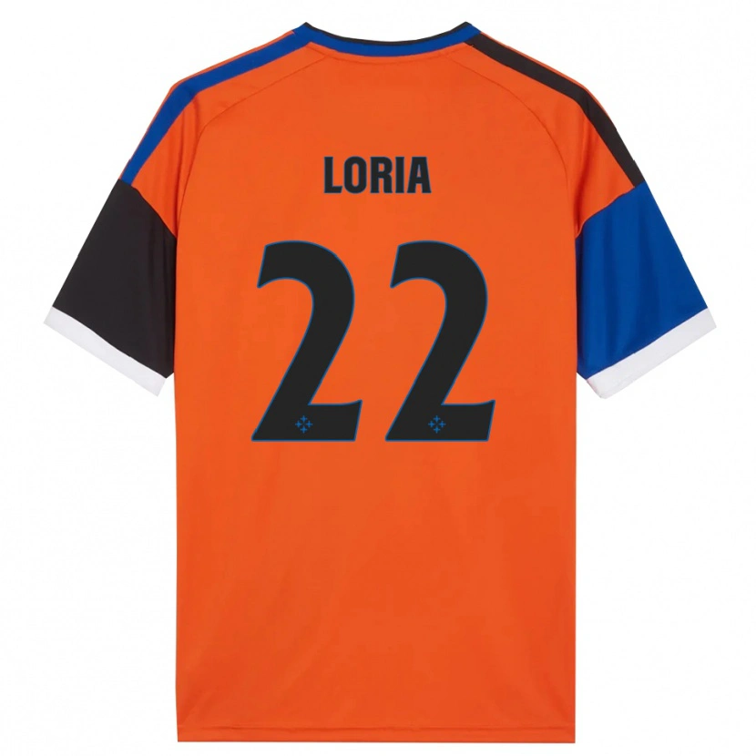 Danxen Niño Camiseta Leonardo Loria #22 Naranja Azul Negro Blanco 2ª Equipación 2026/27 La Camisa México
