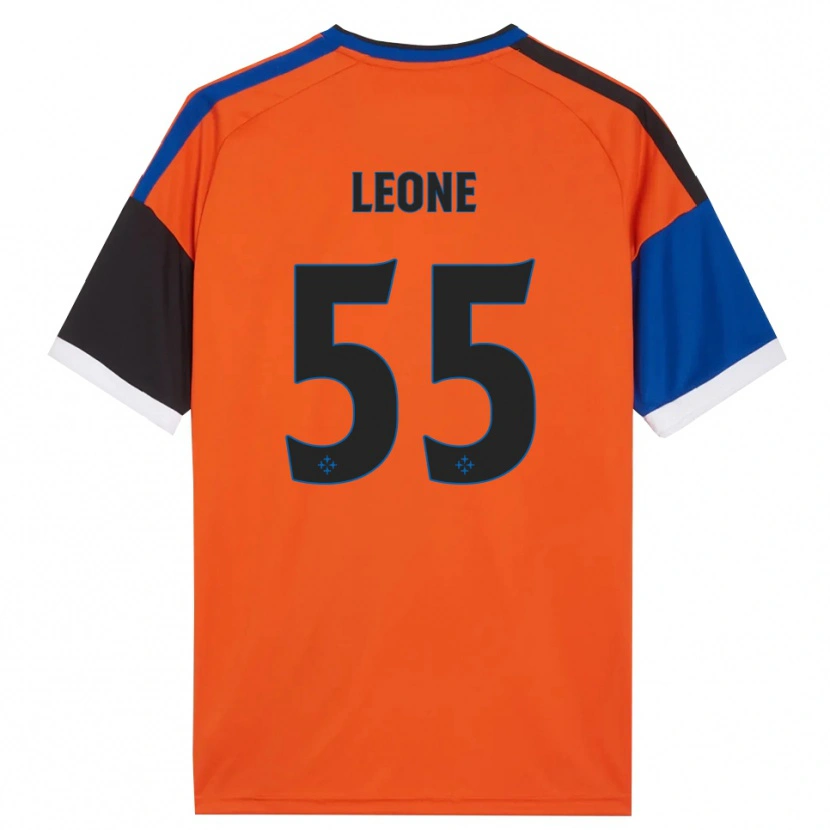 Danxen Niño Camiseta Giuseppe Leone #55 Naranja Azul Negro Blanco 2ª Equipación 2026/27 La Camisa México