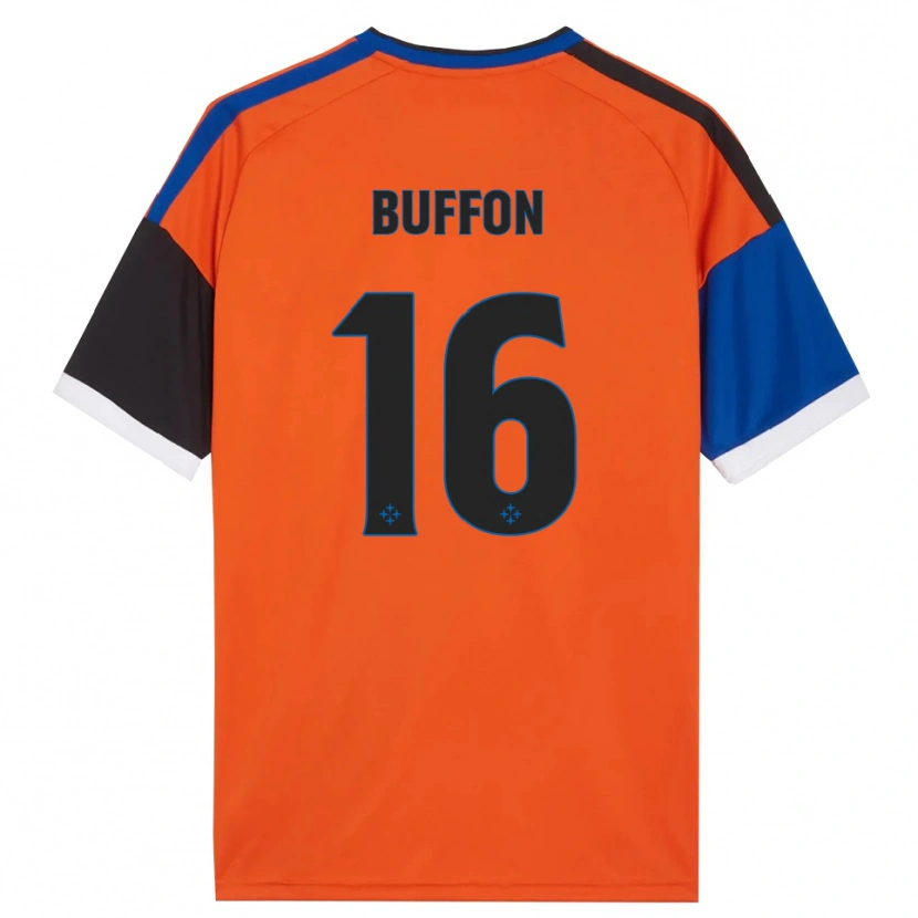 Danxen Niño Camiseta Louis Buffon #16 Naranja Azul Negro Blanco 2ª Equipación 2026/27 La Camisa México