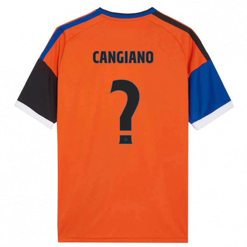 Danxen Niño Camiseta Cristian Cangiano #0 Naranja Azul Negro Blanco 2ª Equipación 2026/27 La Camisa México