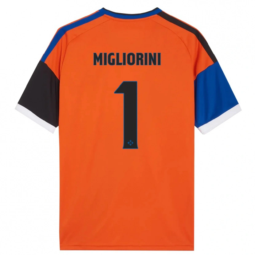 Danxen Niño Camiseta Niccolò Migliorini #1 Naranja Azul Negro Blanco 2ª Equipación 2026/27 La Camisa México