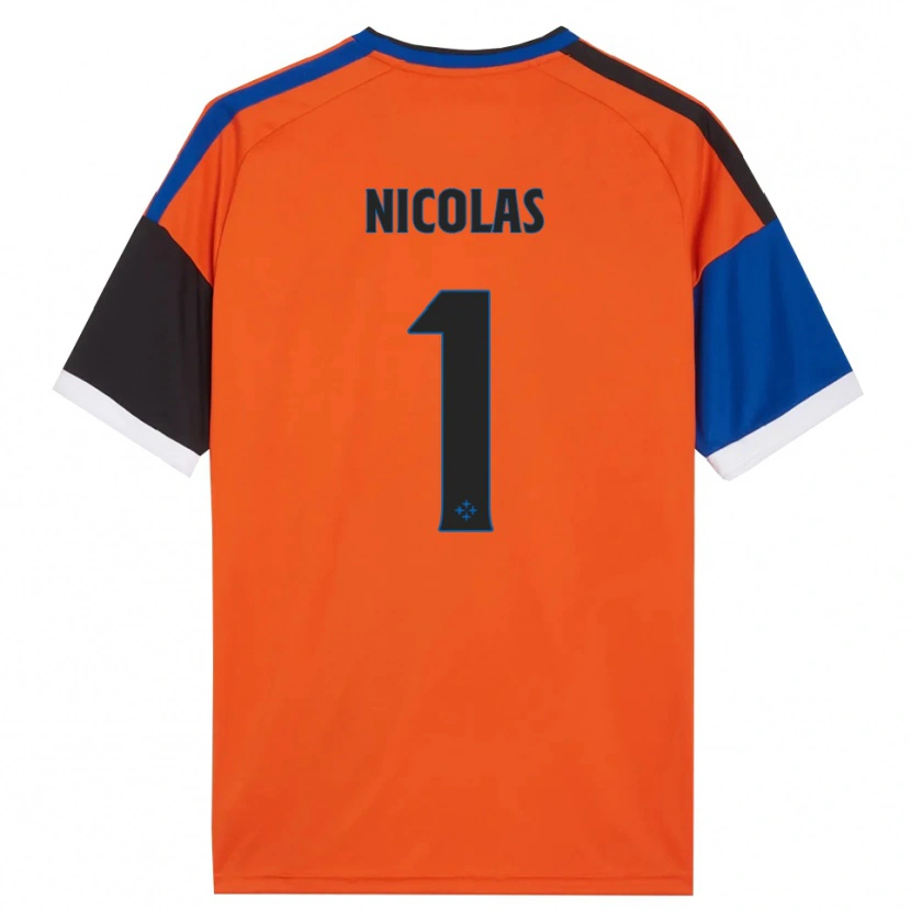 Danxen Niño Camiseta Nicolas #1 Naranja Azul Negro Blanco 2ª Equipación 2026/27 La Camisa México