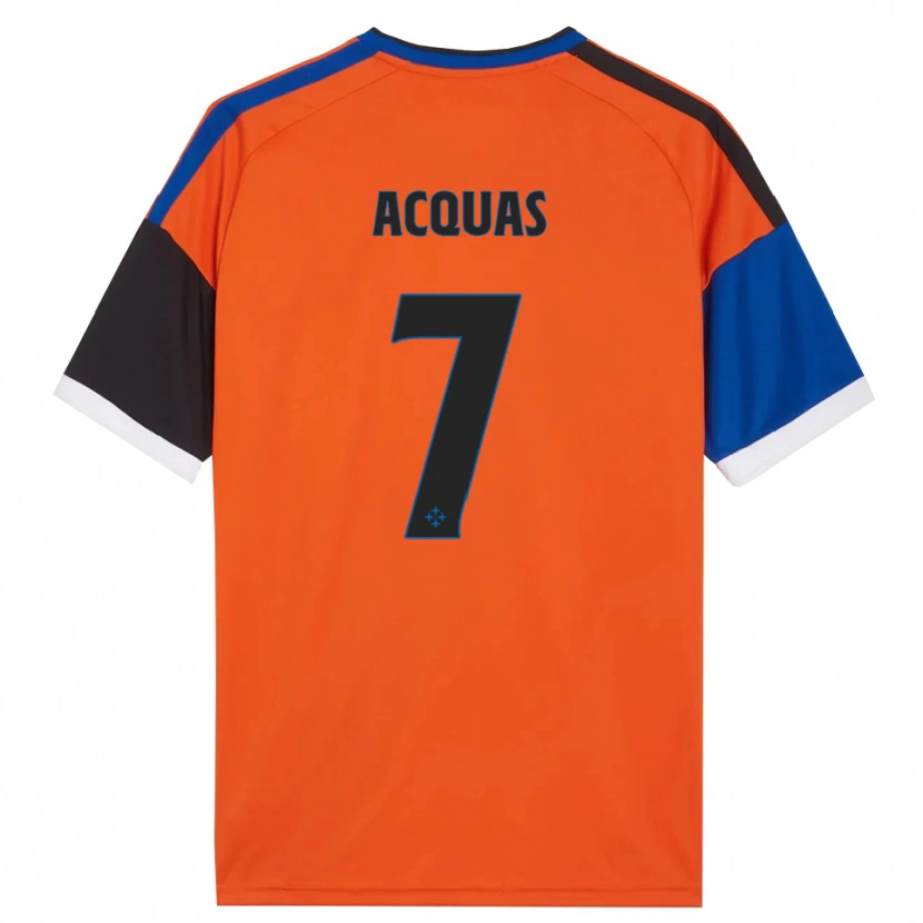 Danxen Niño Camiseta Tommaso Acquas #7 Naranja Azul Negro Blanco 2ª Equipación 2026/27 La Camisa México