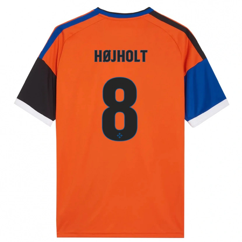 Danxen Niño Camiseta Malthe Højholt #8 Naranja Azul Negro Blanco 2ª Equipación 2026/27 La Camisa México
