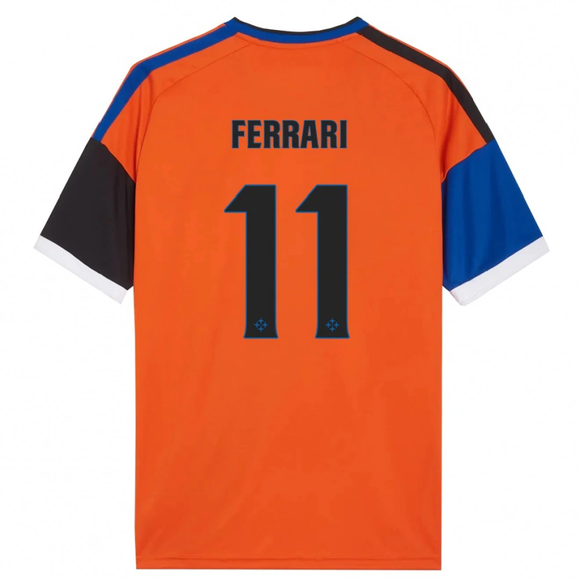 Danxen Niño Camiseta Tommaso Ferrari #11 Naranja Azul Negro Blanco 2ª Equipación 2026/27 La Camisa México