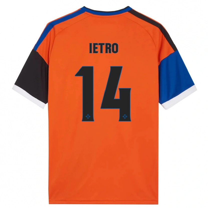 Danxen Niño Camiseta Alessandro Ietro #14 Naranja Azul Negro Blanco 2ª Equipación 2026/27 La Camisa México