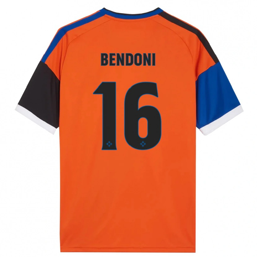 Danxen Niño Camiseta Marco Bendoni #16 Naranja Azul Negro Blanco 2ª Equipación 2026/27 La Camisa México