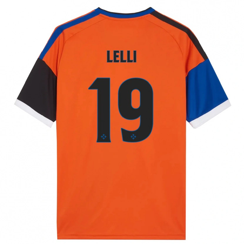 Danxen Niño Camiseta Roberto Lelli #19 Naranja Azul Negro Blanco 2ª Equipación 2026/27 La Camisa México