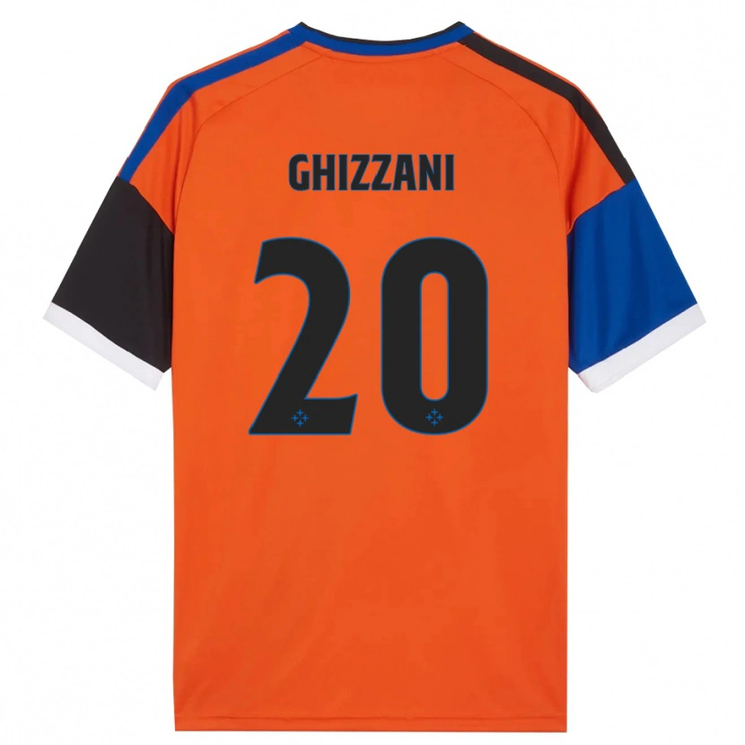 Danxen Niño Camiseta Lapo Ghizzani #20 Naranja Azul Negro Blanco 2ª Equipación 2026/27 La Camisa México