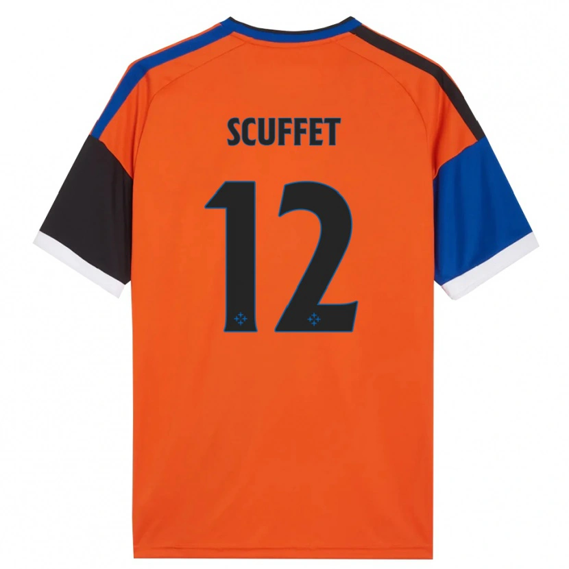 Danxen Niño Camiseta Simone Scuffet #12 Naranja Azul Negro Blanco 2ª Equipación 2026/27 La Camisa México