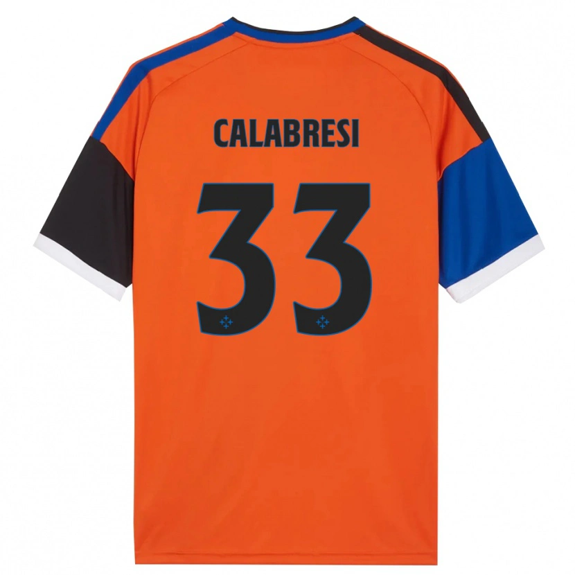 Danxen Niño Camiseta Arturo Calabresi #33 Naranja Azul Negro Blanco 2ª Equipación 2026/27 La Camisa México