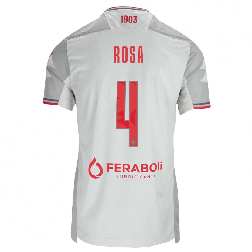 Danxen Niño Camiseta Riccardo Rosa #4 Gris Blanco Rojo 2ª Equipación 2026/27 La Camisa México