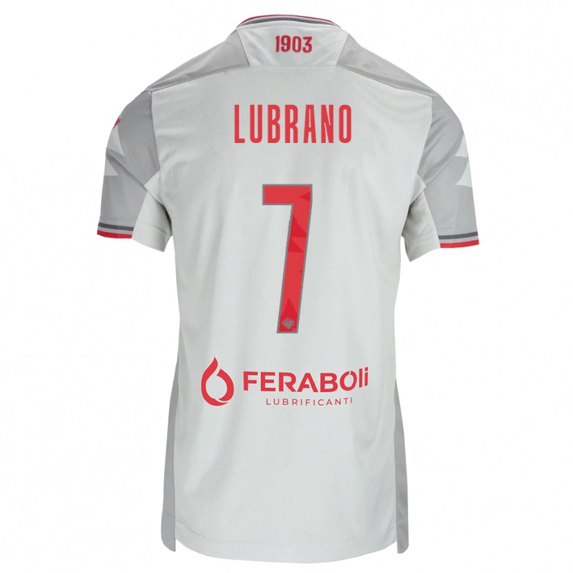 Danxen Niño Camiseta Antonio Lubrano #7 Gris Blanco Rojo 2ª Equipación 2026/27 La Camisa México