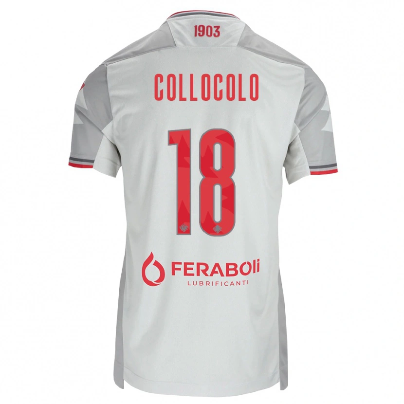 Danxen Niño Camiseta Michele Collocolo #18 Gris Blanco Rojo 2ª Equipación 2026/27 La Camisa México