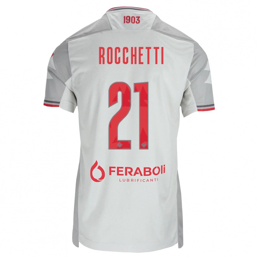 Danxen Niño Camiseta Yuri Rocchetti #21 Gris Blanco Rojo 2ª Equipación 2026/27 La Camisa México