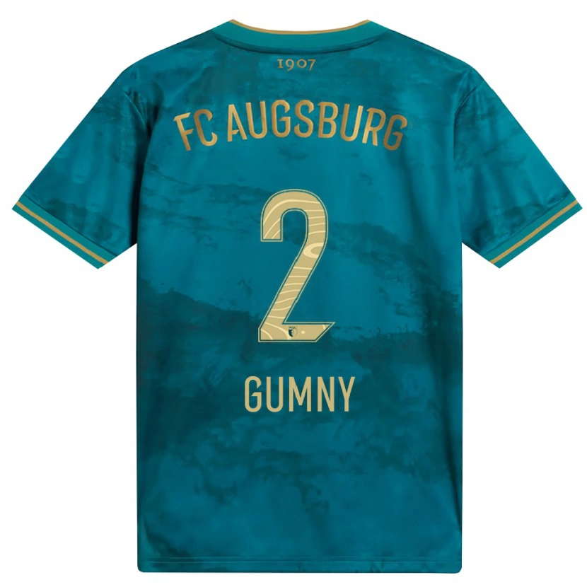 Danxen Niño Camiseta Robert Gumny #2 Verde Marrón 2ª Equipación 2026/27 La Camisa México