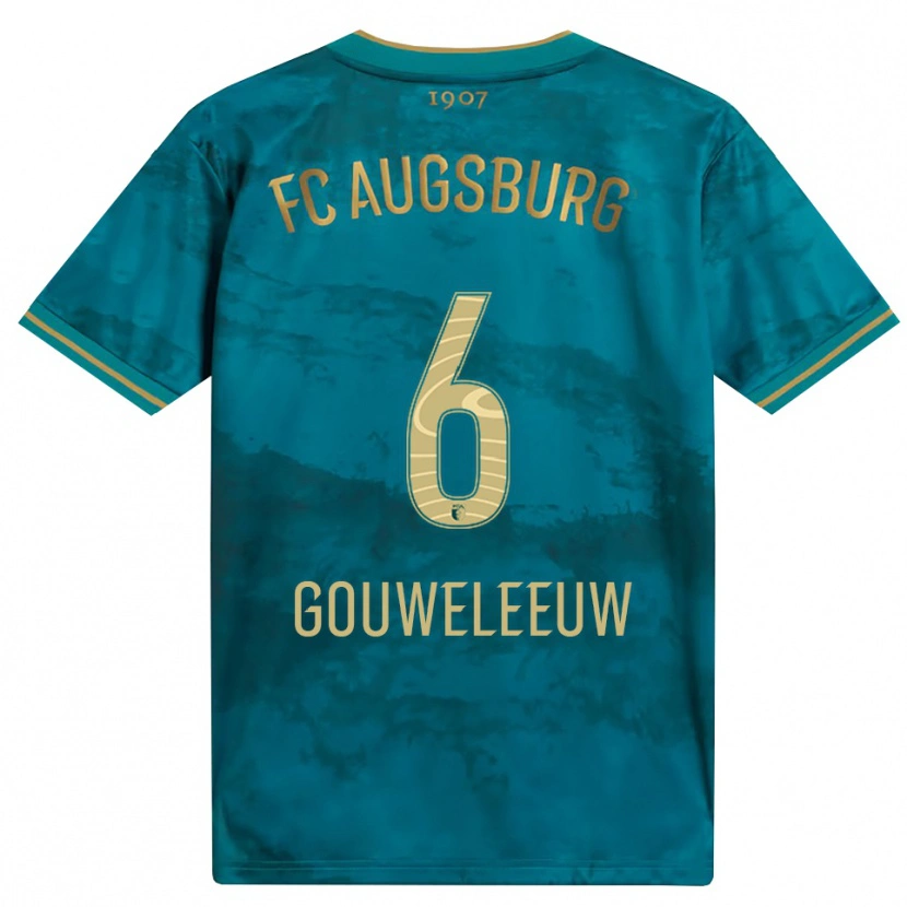 Danxen Niño Camiseta Jeffrey Gouweleeuw #6 Verde Marrón 2ª Equipación 2026/27 La Camisa México