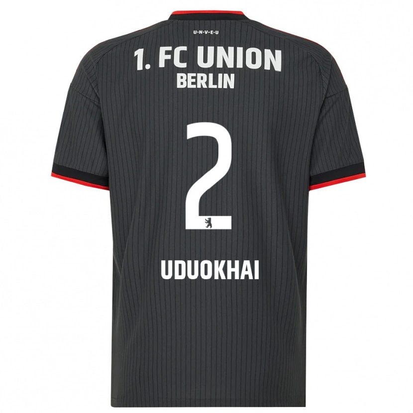 Danxen Niño Camiseta Felix Uduokhai #2 Negro Blanco Rojo 2ª Equipación 2026/27 La Camisa México