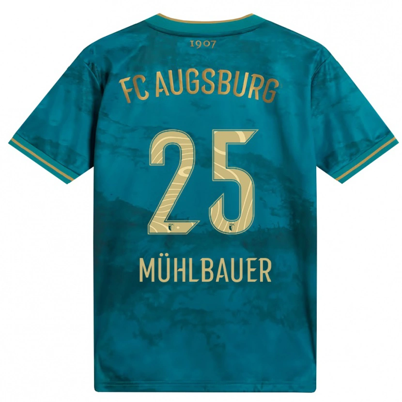 Danxen Niño Camiseta Simon Mühlbauer #25 Verde Marrón 2ª Equipación 2026/27 La Camisa México