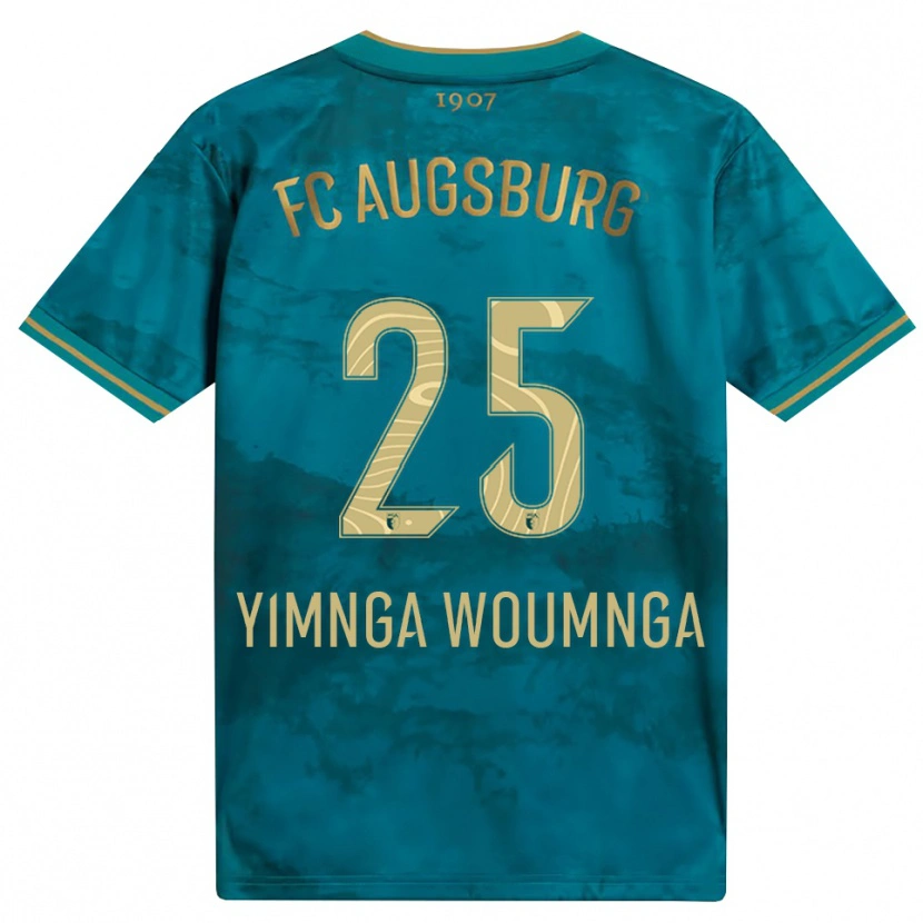 Danxen Niño Camiseta Batkam Yimnga Woumnga #25 Verde Marrón 2ª Equipación 2026/27 La Camisa México