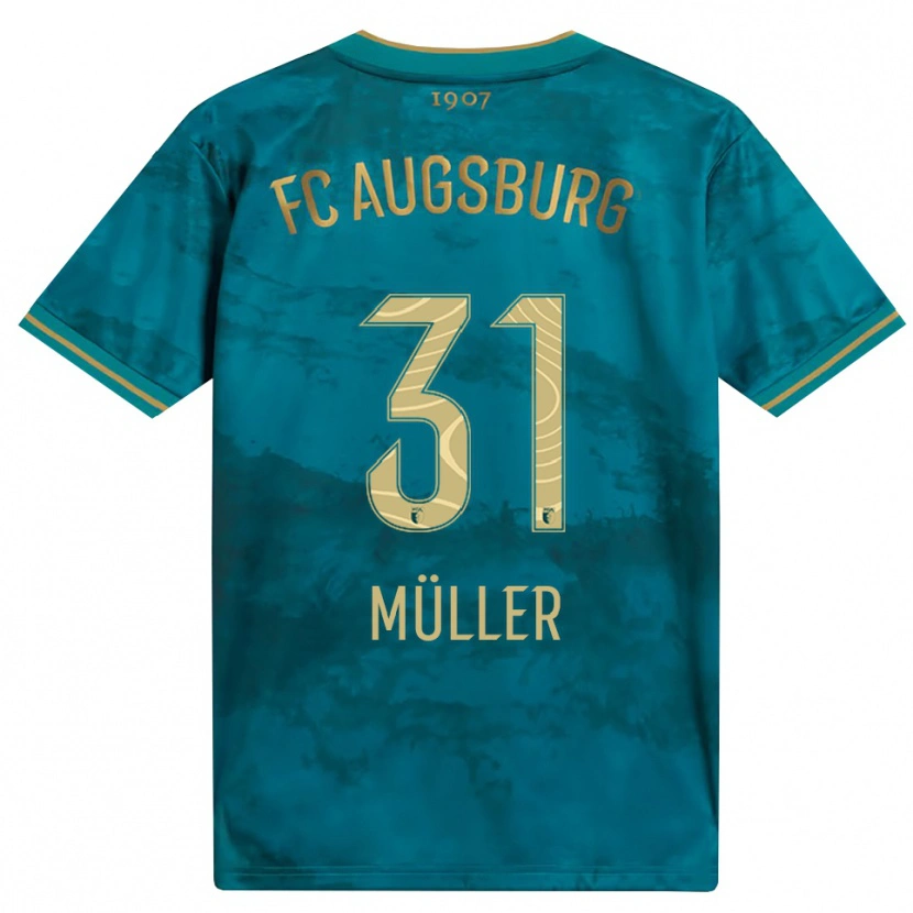 Danxen Niño Camiseta Noah Müller #31 Verde Marrón 2ª Equipación 2026/27 La Camisa México