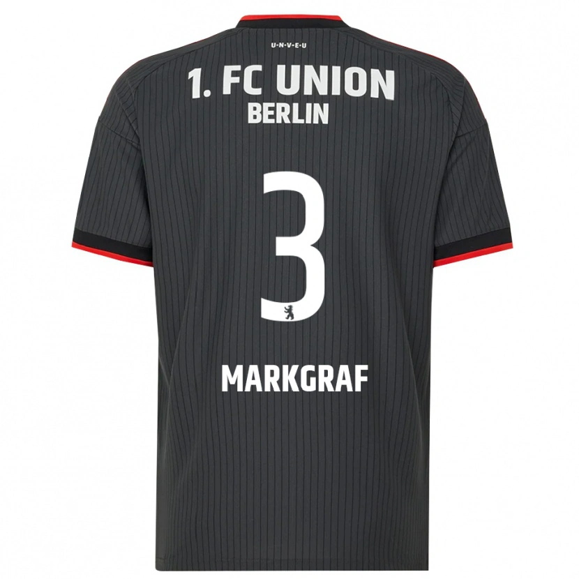 Danxen Niño Camiseta Andrik Markgraf #3 Negro Blanco Rojo 2ª Equipación 2026/27 La Camisa México