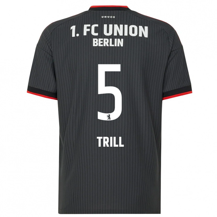 Danxen Niño Camiseta Santiago Trill #5 Negro Blanco Rojo 2ª Equipación 2026/27 La Camisa México