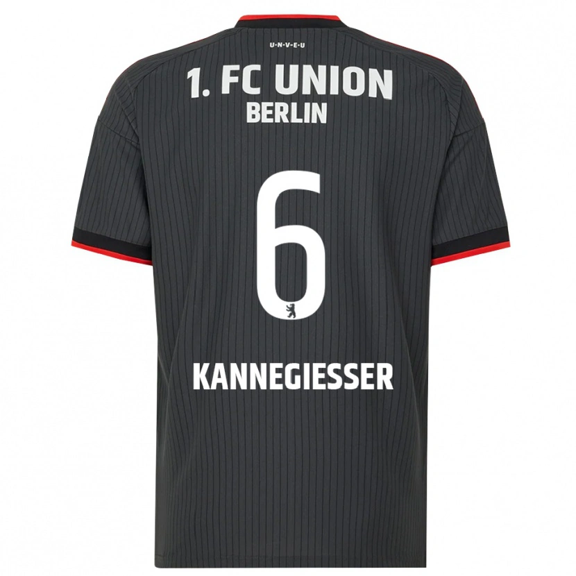 Danxen Niño Camiseta Tom Kannegießer #6 Negro Blanco Rojo 2ª Equipación 2026/27 La Camisa México
