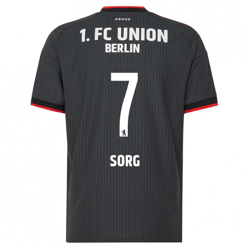 Danxen Niño Camiseta Leonard Sorg #7 Negro Blanco Rojo 2ª Equipación 2026/27 La Camisa México