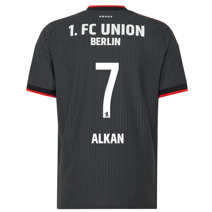 Danxen Niño Camiseta Musa Alkan #7 Negro Blanco Rojo 2ª Equipación 2026/27 La Camisa México