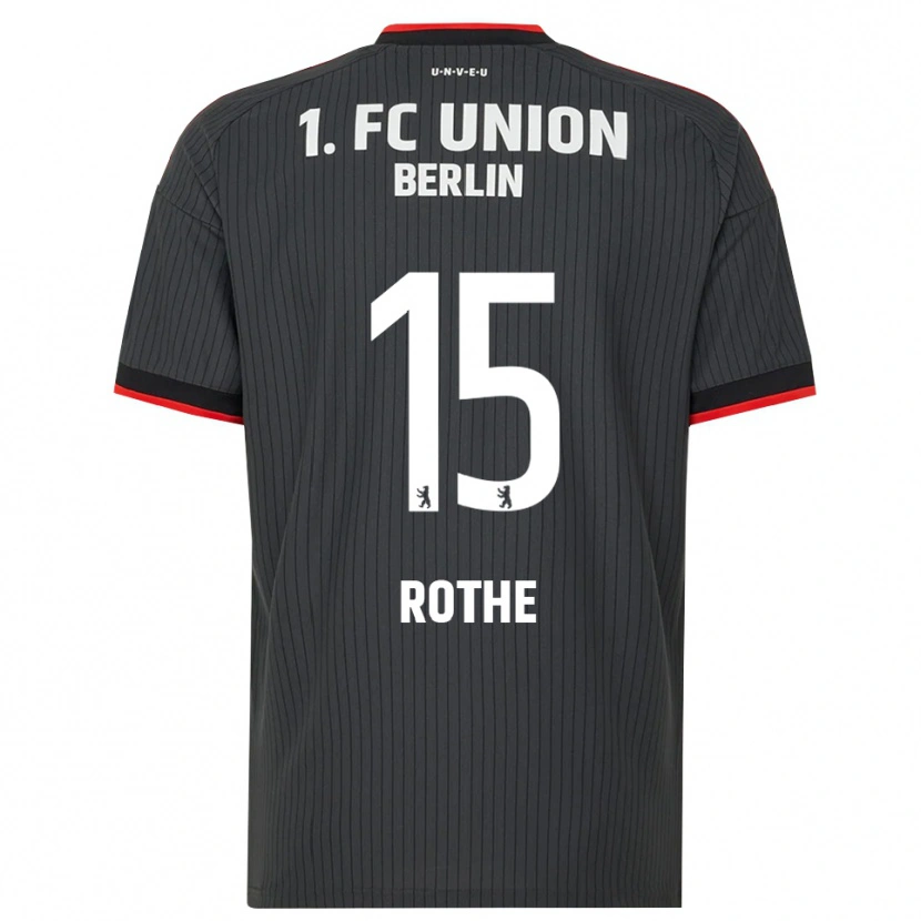 Danxen Niño Camiseta Tom Rothe #15 Negro Blanco Rojo 2ª Equipación 2026/27 La Camisa México