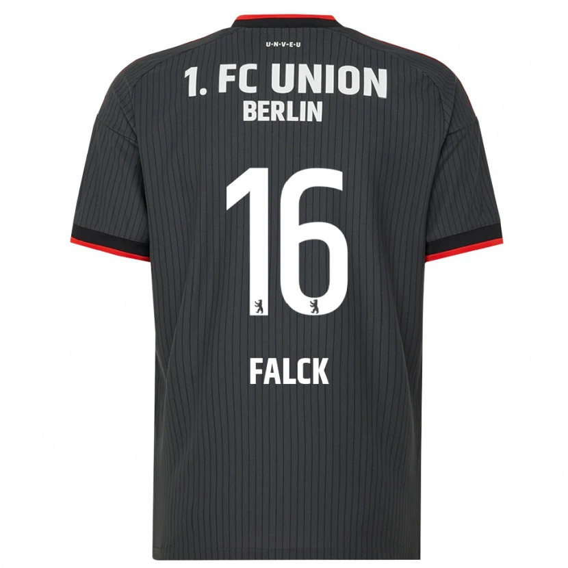 Danxen Niño Camiseta Johan Falck #16 Negro Blanco Rojo 2ª Equipación 2026/27 La Camisa México