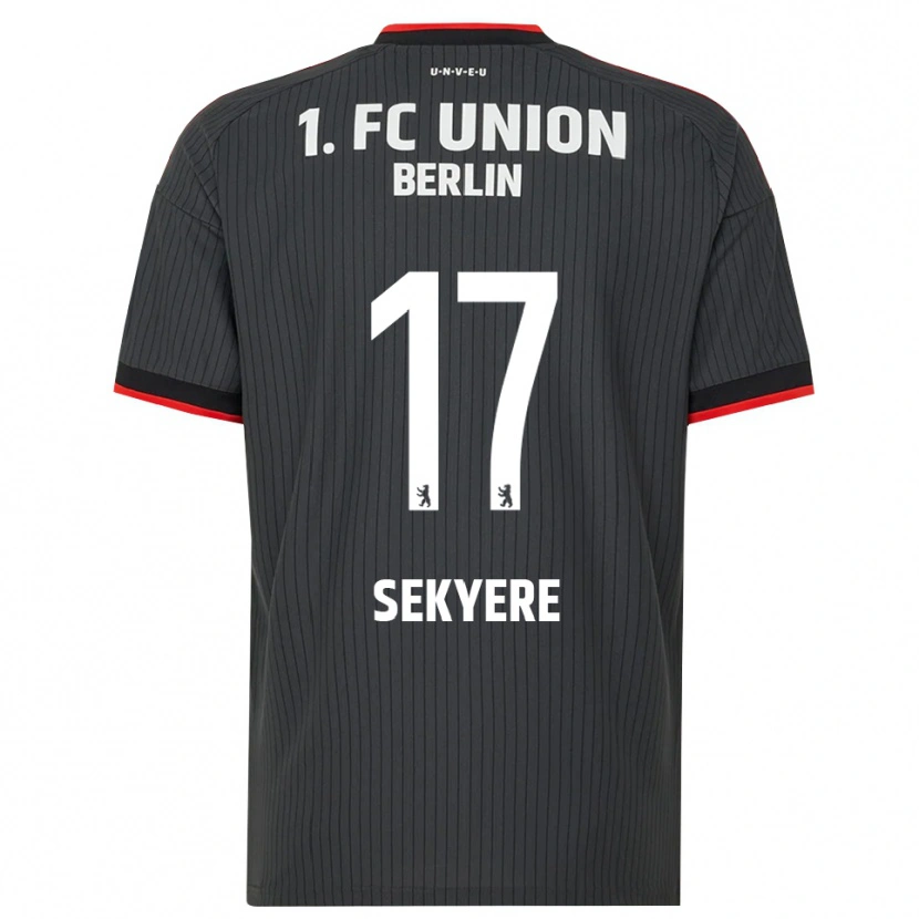 Danxen Niño Camiseta Anderson Sekyere #17 Negro Blanco Rojo 2ª Equipación 2026/27 La Camisa México