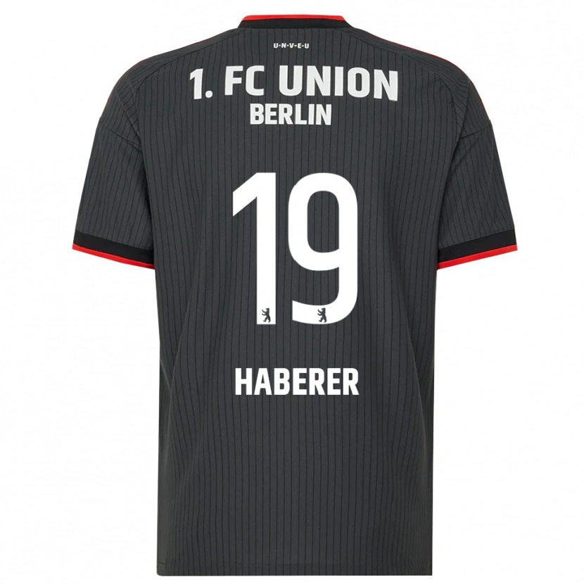 Danxen Niño Camiseta Janik Haberer #19 Negro Blanco Rojo 2ª Equipación 2026/27 La Camisa México