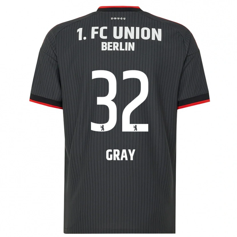 Danxen Niño Camiseta Mekhi Gray #32 Negro Blanco Rojo 2ª Equipación 2026/27 La Camisa México