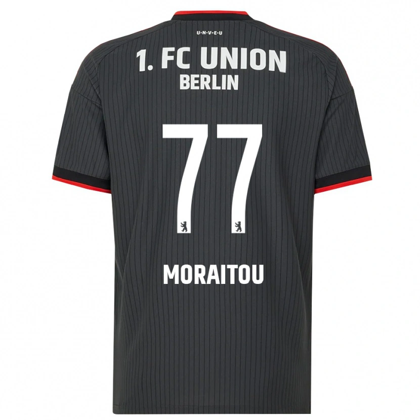 Danxen Niño Camiseta Athanasia Moraitou #77 Negro Blanco Rojo 2ª Equipación 2026/27 La Camisa México