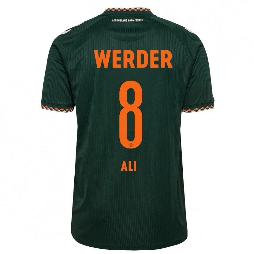 Danxen Niño Camiseta Rumat Ali #8 Verde Oscuro Naranja Blanco 2ª Equipación 2026/27 La Camisa México