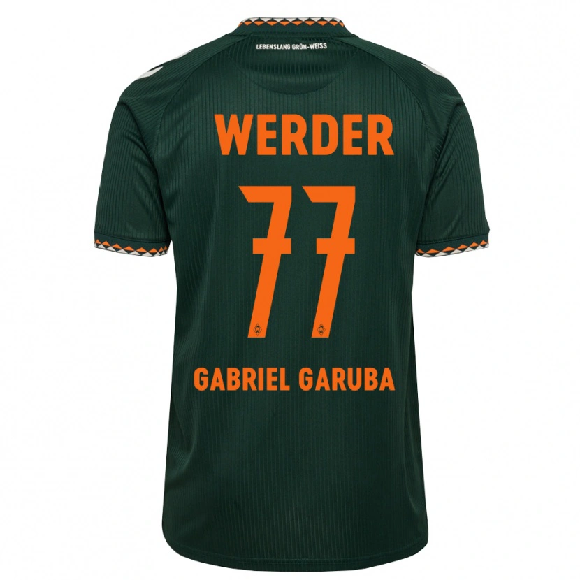 Danxen Niño Camiseta Najib Gabriel Garuba #77 Verde Oscuro Naranja Blanco 2ª Equipación 2026/27 La Camisa México