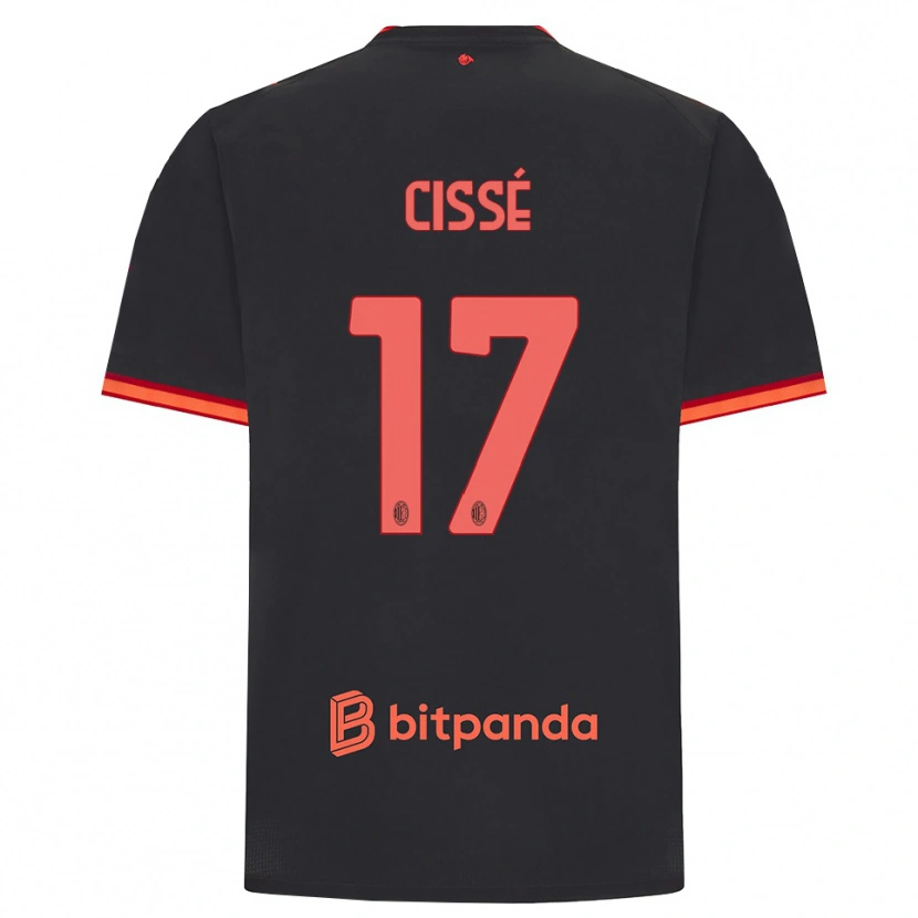 Danxen Niño Camiseta Maiga-Hamadoun Cissé #17 Rojo Negro Equipación Tercera 2026/27 La Camisa México