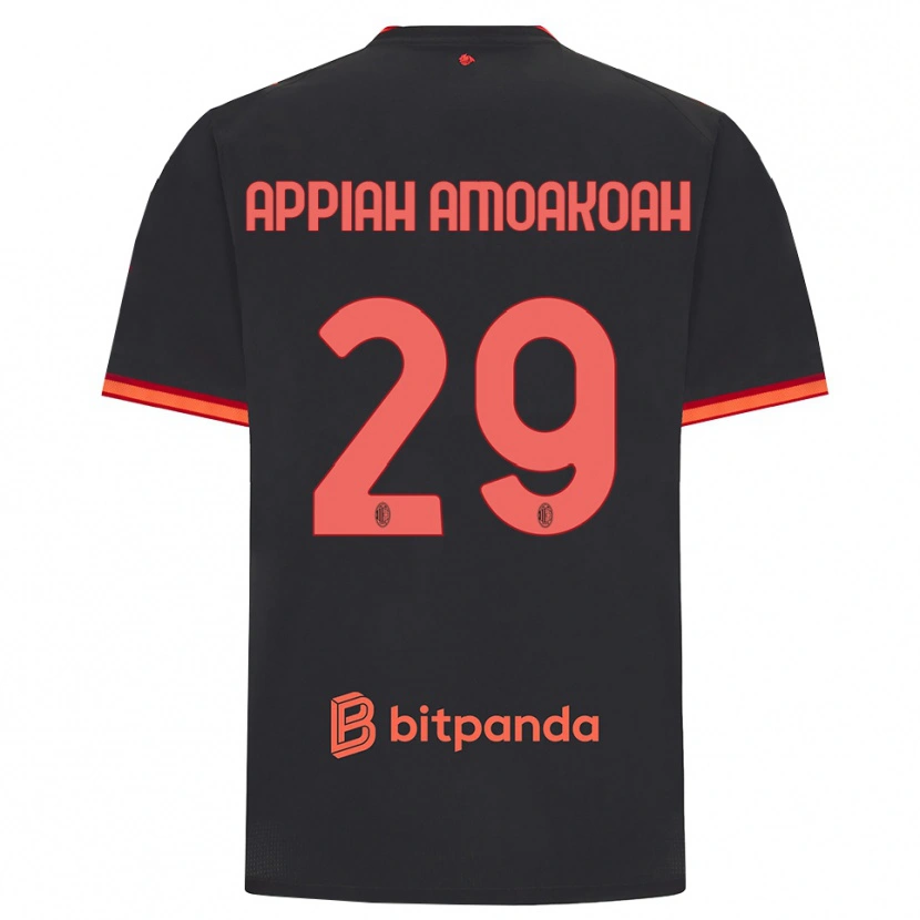 Danxen Niño Camiseta Karen Appiah Amoakoah #29 Rojo Negro Equipación Tercera 2026/27 La Camisa México