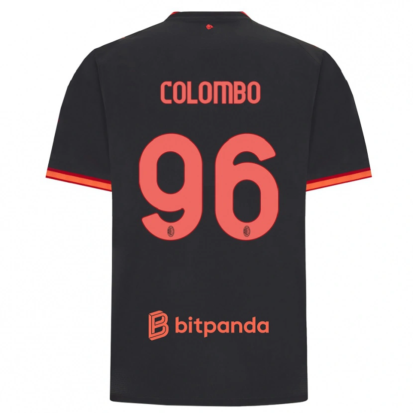 Danxen Niño Camiseta Leonardo Colombo #96 Rojo Negro Equipación Tercera 2026/27 La Camisa México