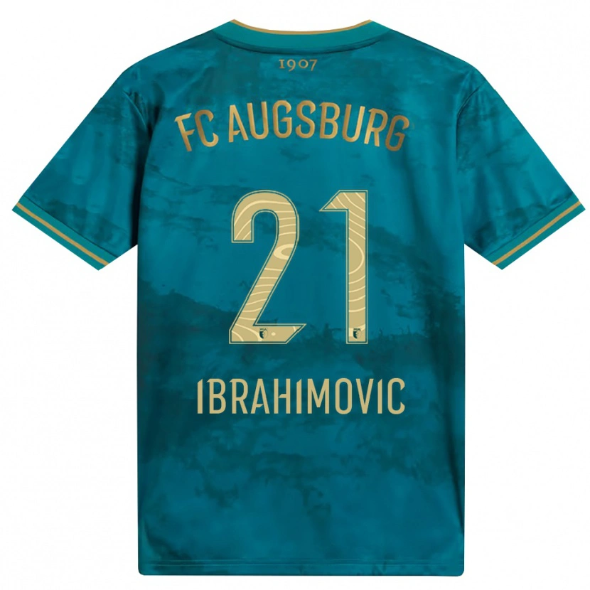Danxen Niño Camiseta Arijon Ibrahimovic #21 Verde Marrón 2ª Equipación 2026/27 La Camisa México
