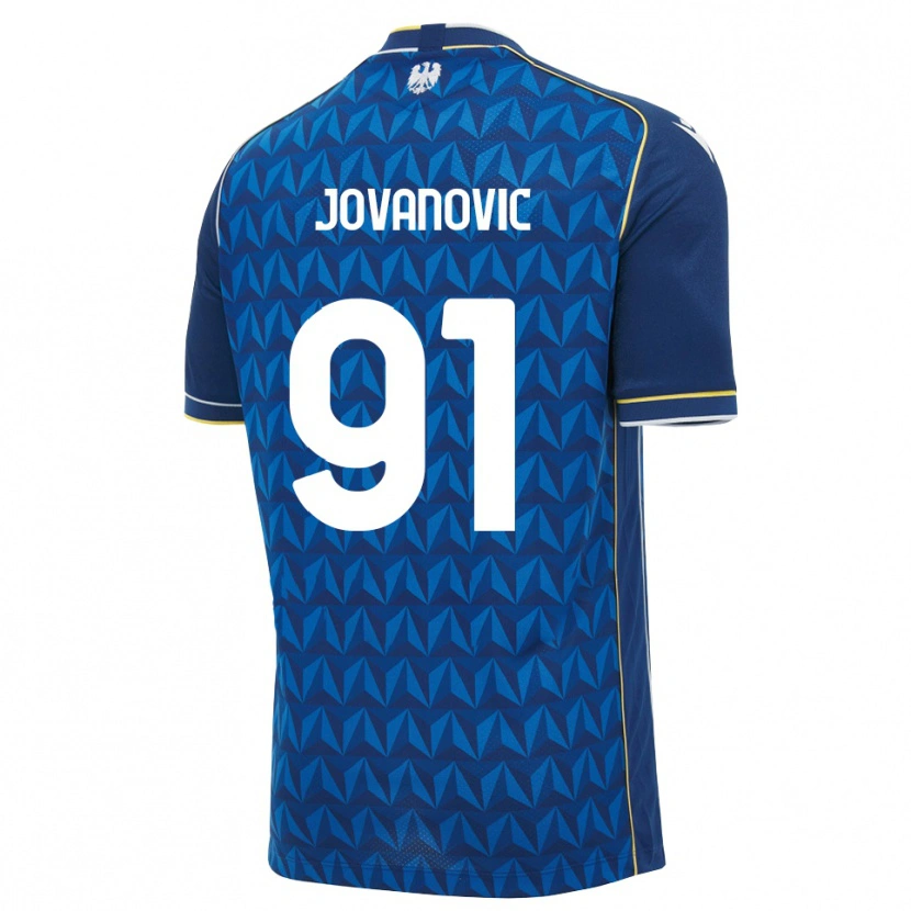 Danxen Niño Camiseta Lazar Jovanovic #91 Azul Real Blanco Azul 2ª Equipación 2026/27 La Camisa México
