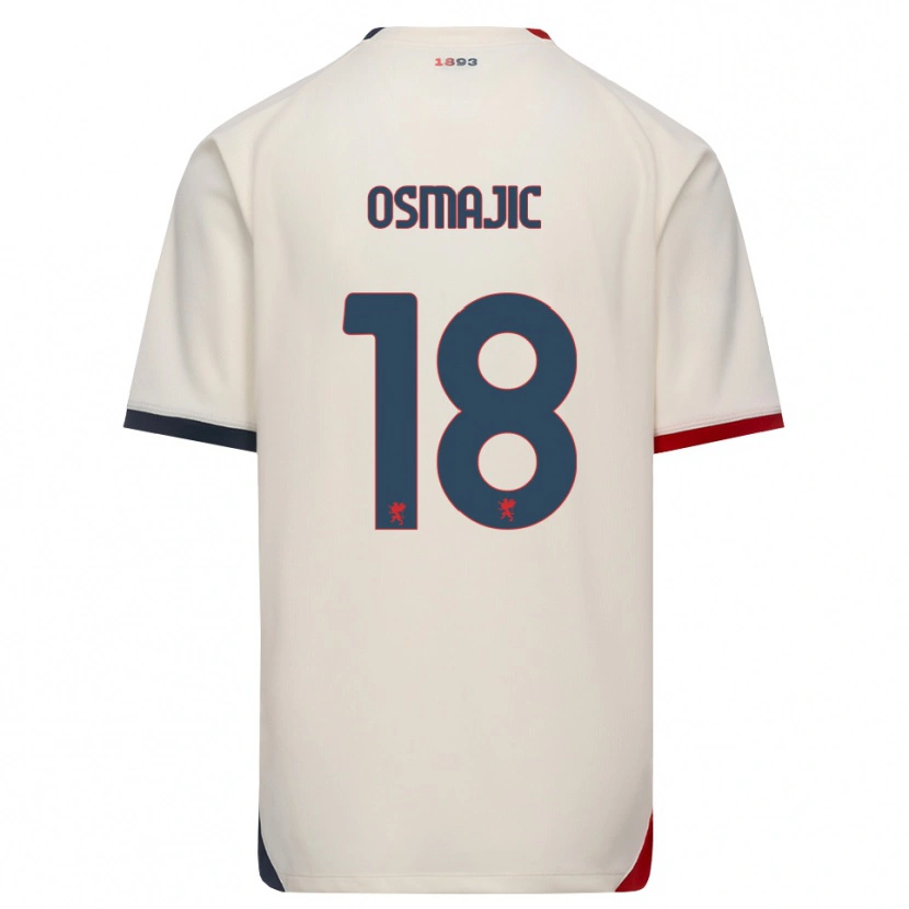 Danxen Niño Camiseta Milutin Osmajic #18 Blanco Roto Rojo 2ª Equipación 2026/27 La Camisa México